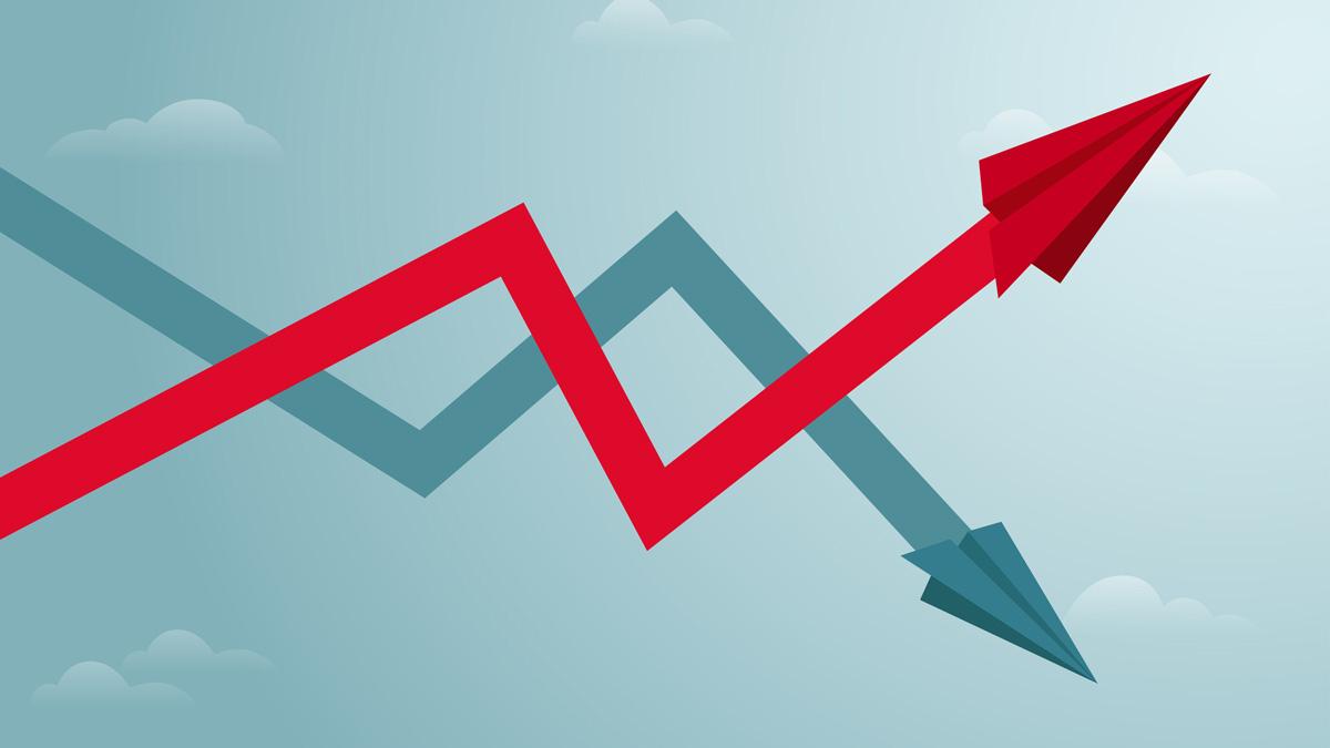 trend lines up and down