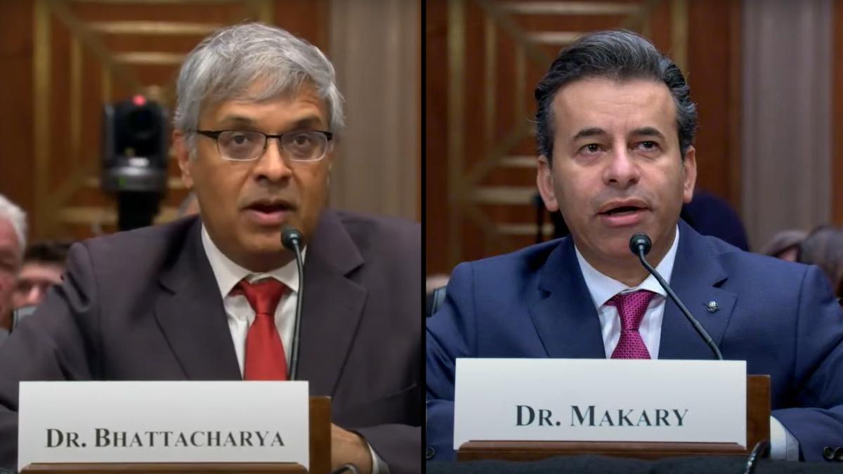 Drs Bhattacharya and Makary at Senate nomination hearings