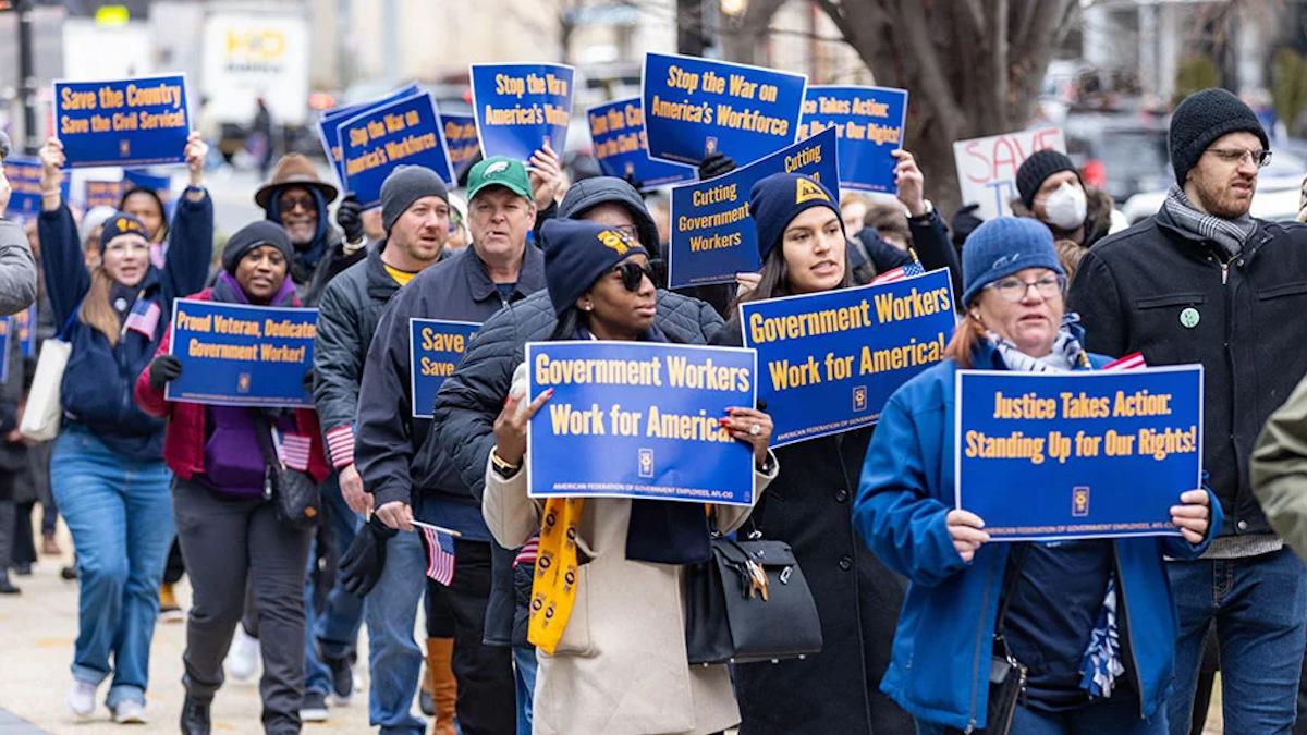 Protests over RIF job losses